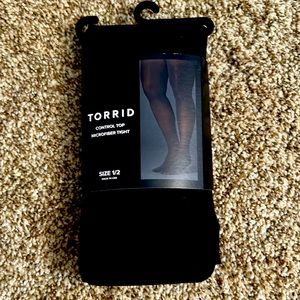 Torrid control top black tights